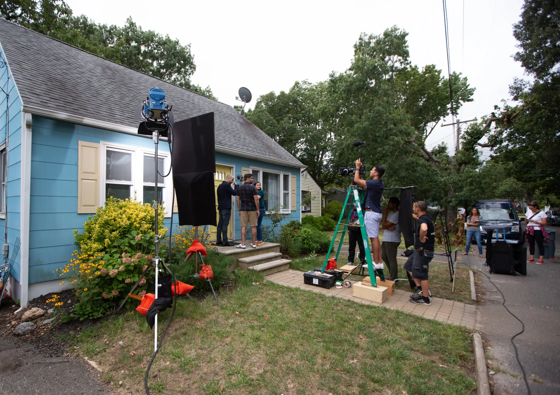 Behind the scenes of a professionally filmed multi-camera production